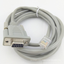 Custom 22AWG  Pure Copper  UTP  RJ45 to DB9 Cable RS232 Serial Cable